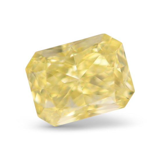 1.00 Carat Fancy Intense Yellow Radiant Diamond VS2 GIA