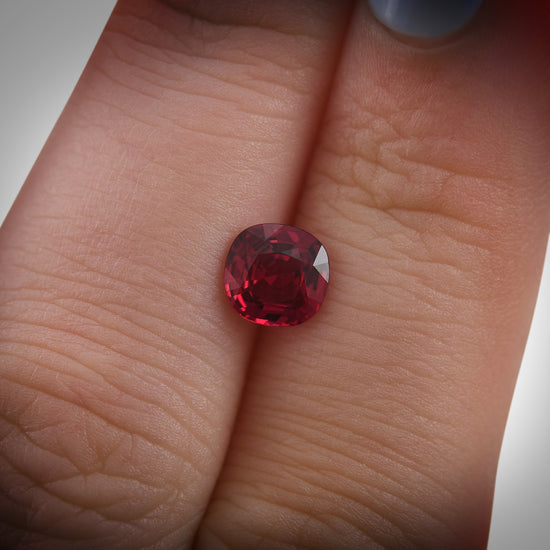 1.00 Carat Red MOZAMBIQUE Cushion Ruby