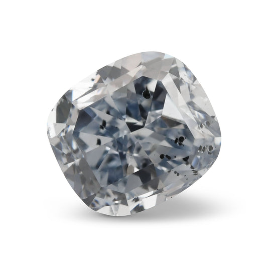 1.01 Carat Fancy Intense Blue Cushion Diamond I1 GIA