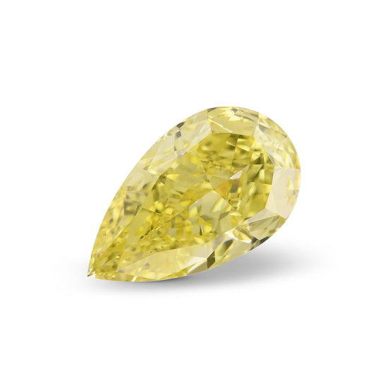 1,01 Karat Fancy Intense Yellow Tropfen Diamant VS2 GIA