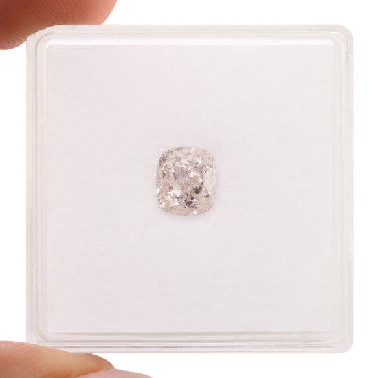 1.01 Carat Very Light Pink Cushion Diamond VS2 GIA