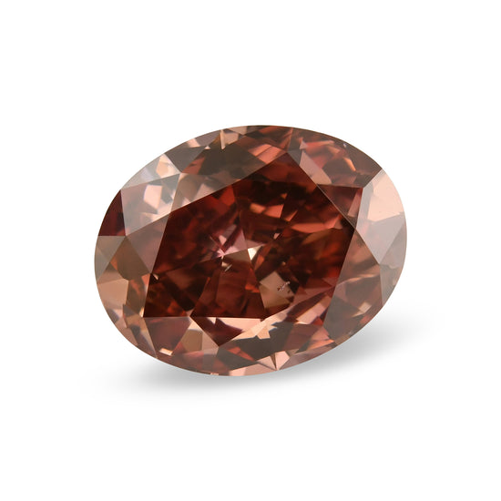 1.01 Carat Fancy Deep Orangy Pink Oval Diamond VS2 GIA