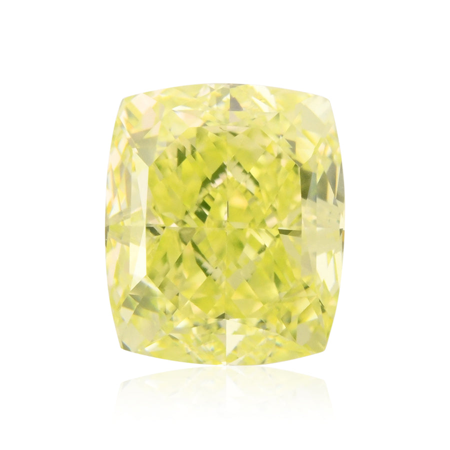 1.01 Carat Fancy Green Yellow Cushion Diamond VS2 GIA