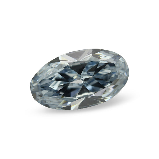 1.01 Carat Fancy Intense Blue Oval Diamond VS2 GIA