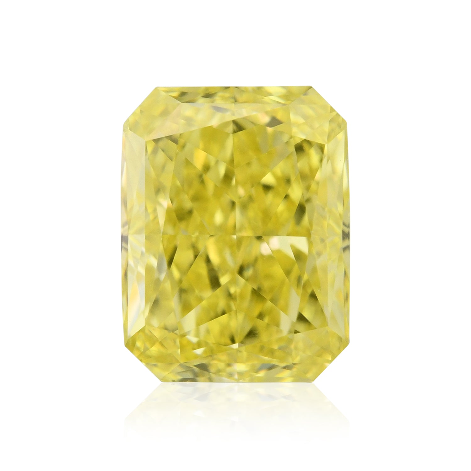 1.01 Carat Fancy Intense Yellow Radiant Diamond VS2 GIA