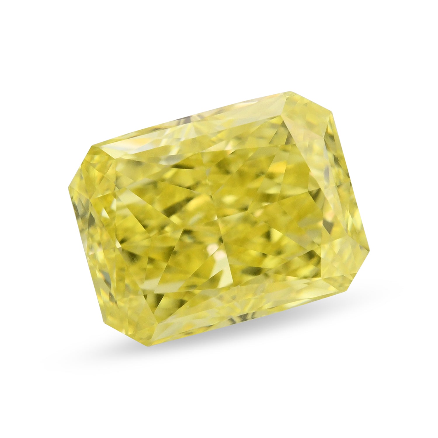 1.01 Carat Fancy Intense Yellow Radiant Diamond VS2 GIA