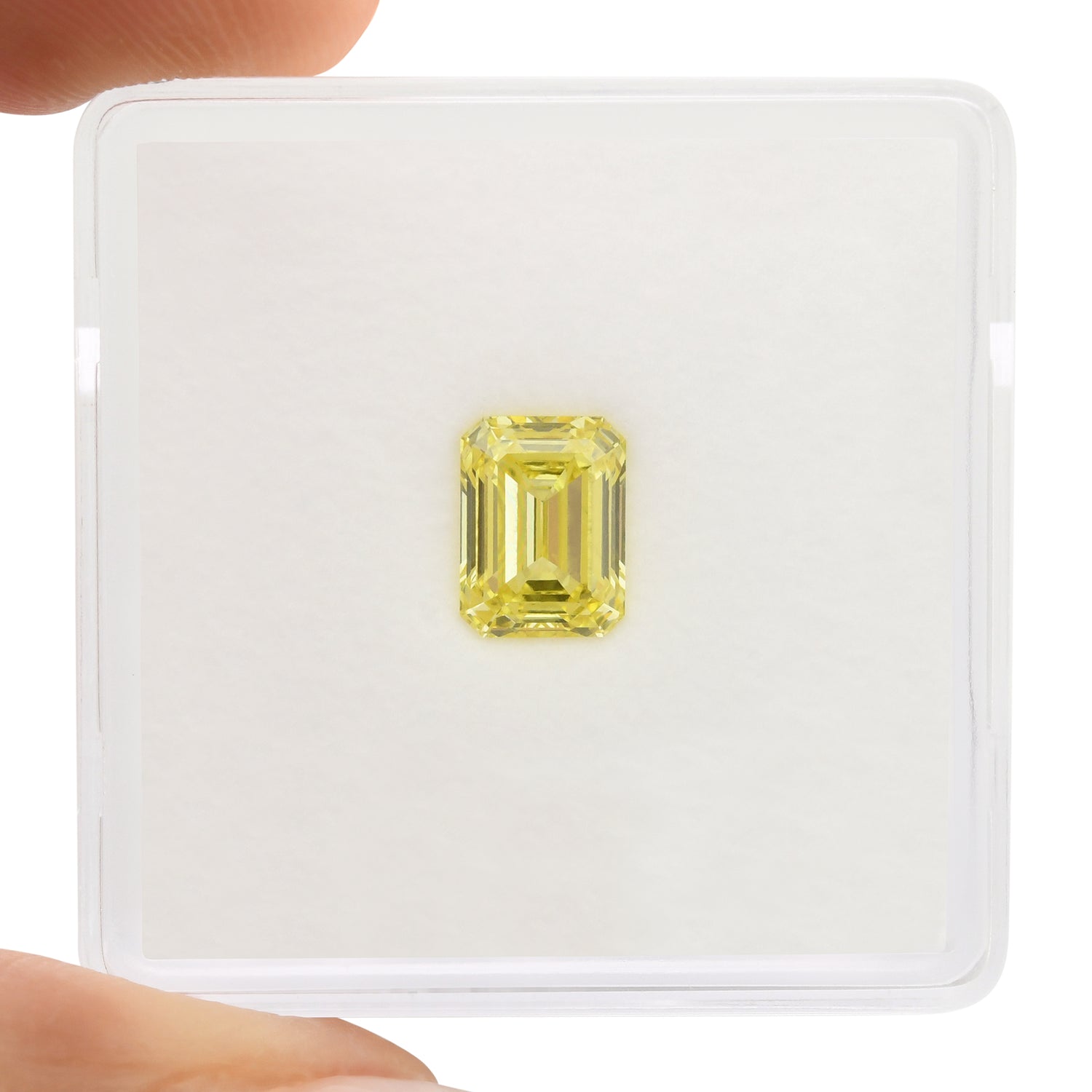 1.01 Carat Fancy Intense Yellow Emerald Diamond VS1 GIA