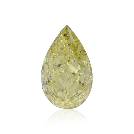 1.01 Carat Fancy Intense Yellow Pear Diamond VVS2 GIA