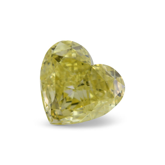 1.01 Carat Fancy Intense Yellow Heart Diamond VVS1 GIA