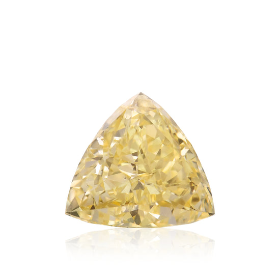 1.01 Carat Fancy Light Orangy Yellow Triangle Diamond IF GIA
