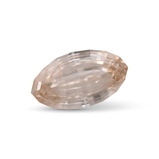 1.01 Carat Fancy Light Yellowish Brown Oval Step Cut Diamond VS1 GIA