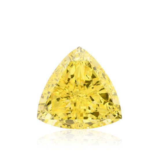 1.01 Carat Fancy Vivid Yellow Triangle Diamond VS2 GIA