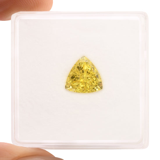 1.01 Carat Fancy Vivid Yellow Triangle Diamond VS2 GIA