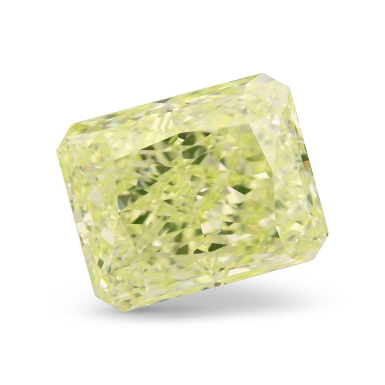1.01 Carat Fancy Yellow Green Radiant Diamond VS2 GIA