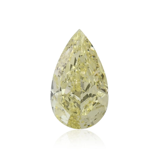 1.01 Carat Fancy Yellow Pear Diamond VVS2 GIA