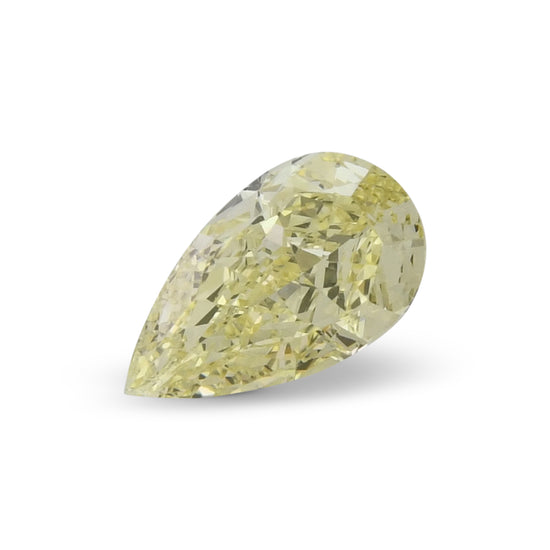 1.01 Carat Fancy Yellow Pear Diamond VVS2 GIA