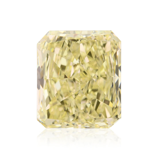 1,01 carati diamante Radiant giallo chiaro VS2 GIA