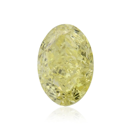 1.02 Carat Fancy Intense Yellow Oval Diamond VS2 GIA