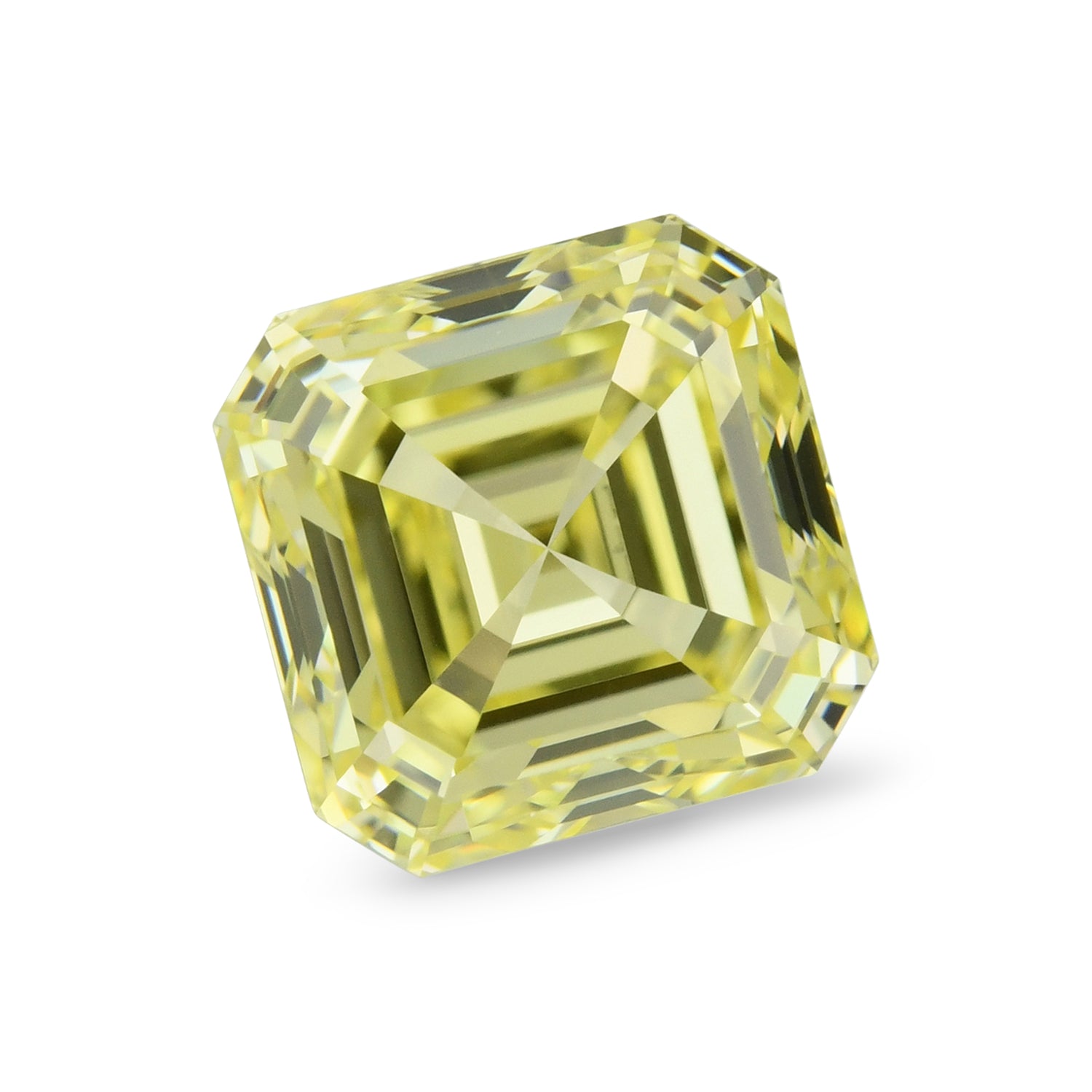 1.02 Carat Fancy Yellow Asscher Diamond VS1 GIA