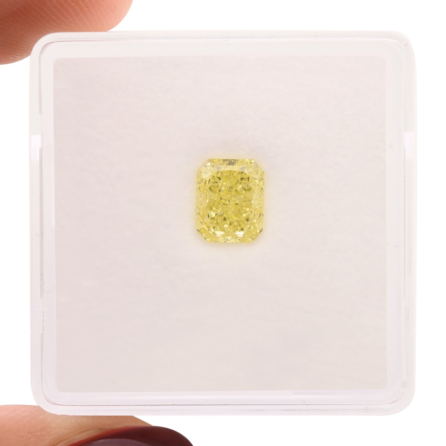 1.02 Carat Fancy Yellow Radiant Diamond VS2 GIA