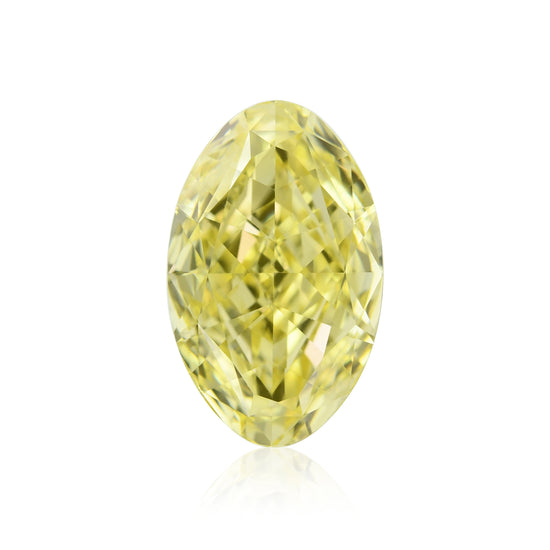 Diamante ovale giallo intenso fantasia da 1.03 carati VS1 GIA