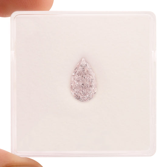 1.04 Carat Light Pink Pear Diamond VS1 GIA
