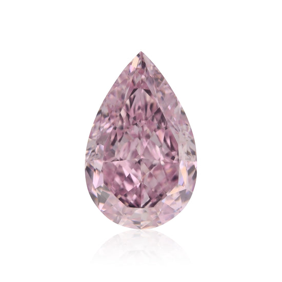 Diamante a pera Fancy Intense Purplish Pink da 1.04 carati VVS1 GIA