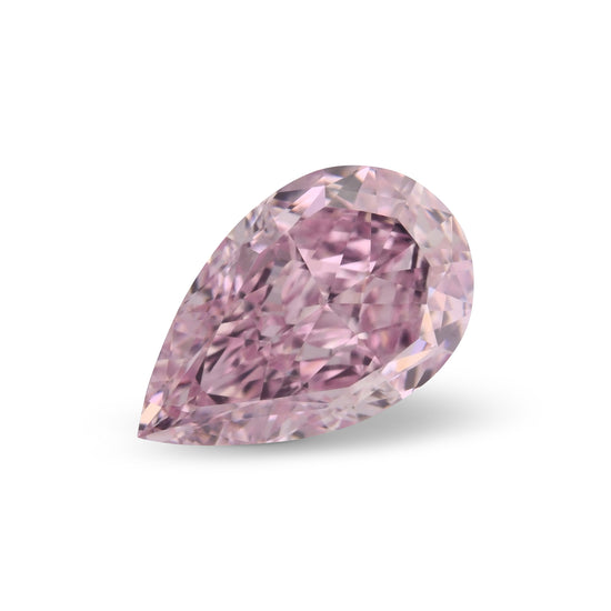 Diamante a pera Fancy Intense Purplish Pink da 1.04 carati VVS1 GIA