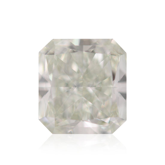 1.04 Carat Fancy Light Yellowish Green Radiant Diamond VS1 GIA