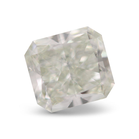 1.04 Carat Fancy Light Yellowish Green Radiant Diamond VS1 GIA
