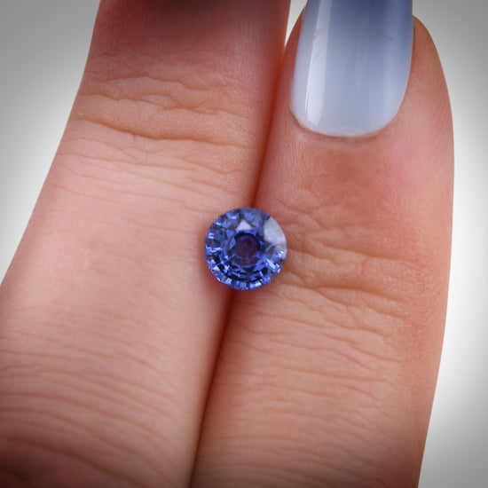 1,04 Karat Blauer SRI LANKAN Runder Saphir
