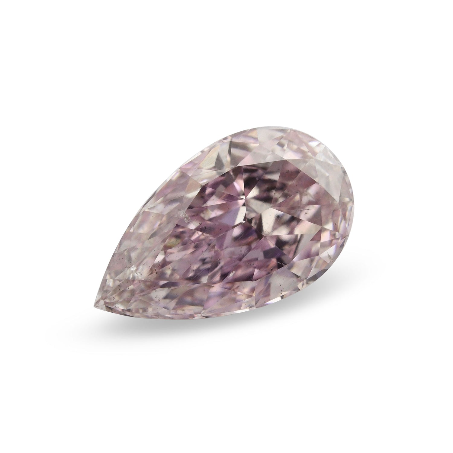 1.05 Carat Fancy Purple Pink Pear Diamond SI2 GIA