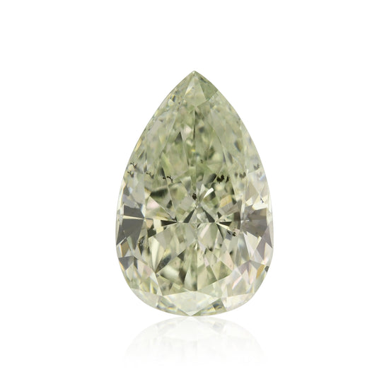 1,05 Karat Fancy Light Yellowish Green Pear Diamant SI2 GIA