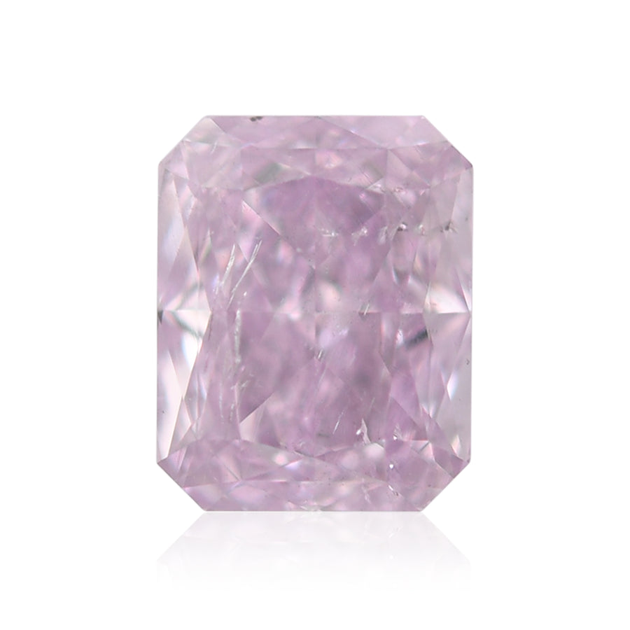 1.05 Carat Fancy Pink Purple Radiant Diamond I1 GIA