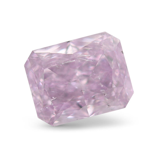 1.05 Carat Fancy Pink Purple Radiant Diamond I1 GIA