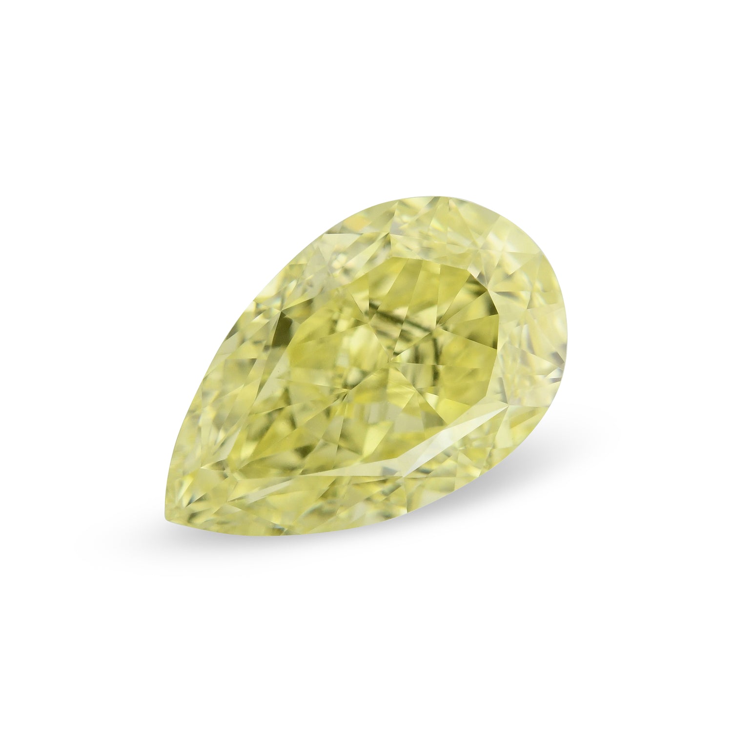 1.05 Carat Fancy Yellow Pear Diamond VS1 GIA
