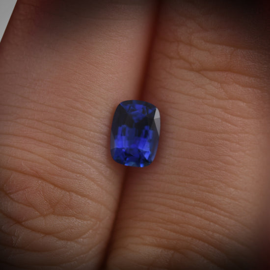 1.05 Carat Blue SRI LANKAN Cushion Sapphire