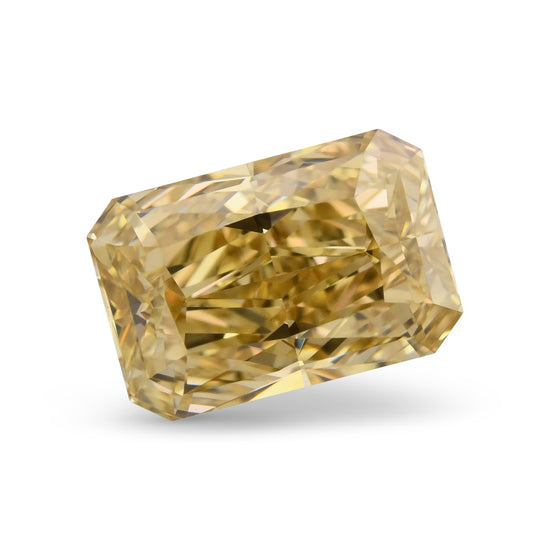 1.06 Carat Fancy Brownish Yellow Radiant Diamond VVS2 GIA