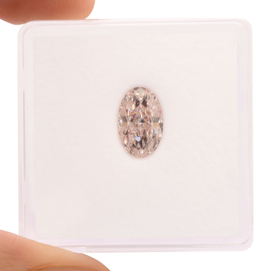1.08 Carat Fancy Pink Oval Diamond VS1 GIA
