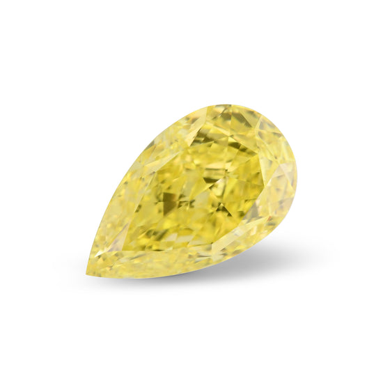 1,08 Karat Fancy Vivid Yellow Tropfenschliff Diamant VVS2 GIA