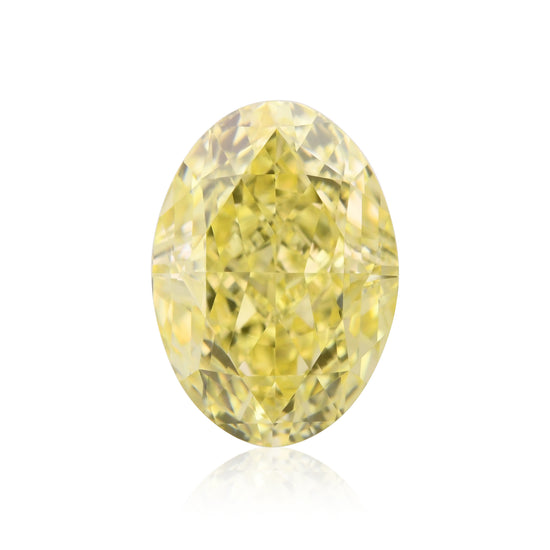 1.08 Carat Fancy Yellow Oval Diamond VS1 GIA