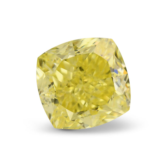 1.09 Carat Fancy Intense Yellow Cushion Diamond VS1 GIA