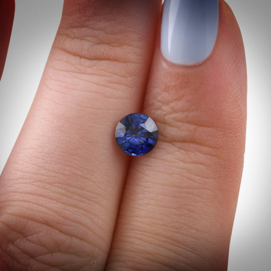 1,09 Karat blauer SRI LANKA Rundsaphir