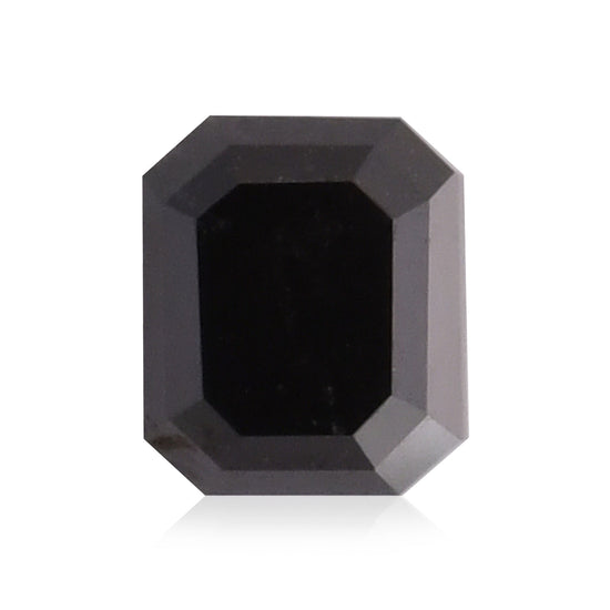 1.10 carati Diamante Smeraldo Nero Fancy GIA