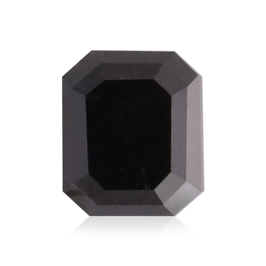 1.10 Carat Fancy Black Emerald Diamond  GIA
