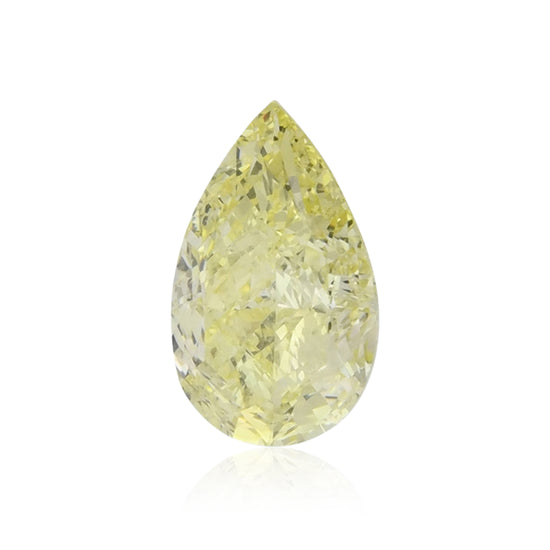 1.11 Carat Fancy Yellow Pear Diamond VS1 GIA