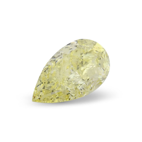 1.11 Carat Fancy Yellow Pear Diamond VS1 GIA
