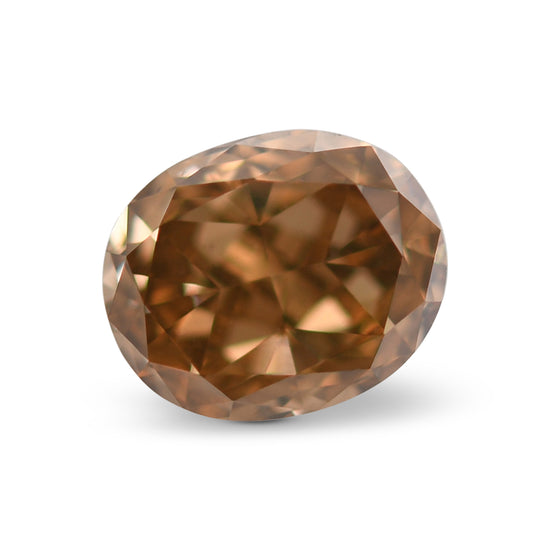 1.12 Carat Fancy Yellow Brown Oval Diamond VS2 GIA