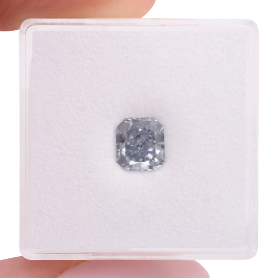 1.13 Carat Fancy Blue Radiant Diamond VVS2 GIA