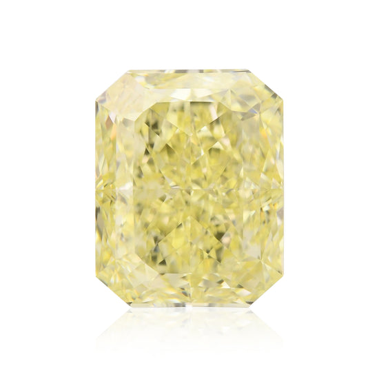 1.13 Carat Fancy Light Yellow Radiant Diamond IF GIA